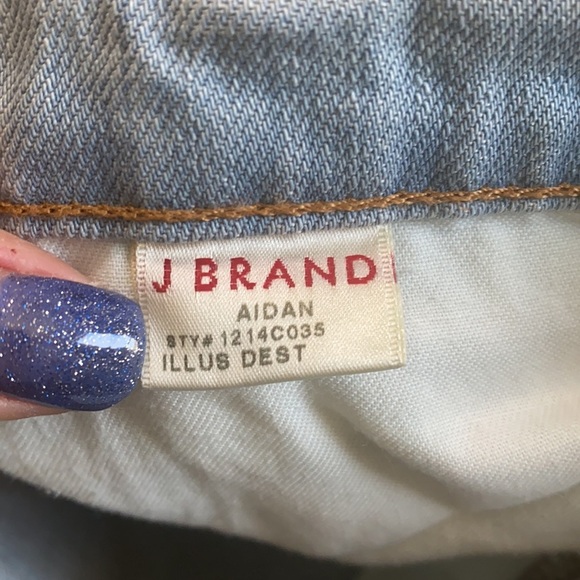 J Brand Aidan Distressed Boyfriend Jeans - Picture 11 of 12